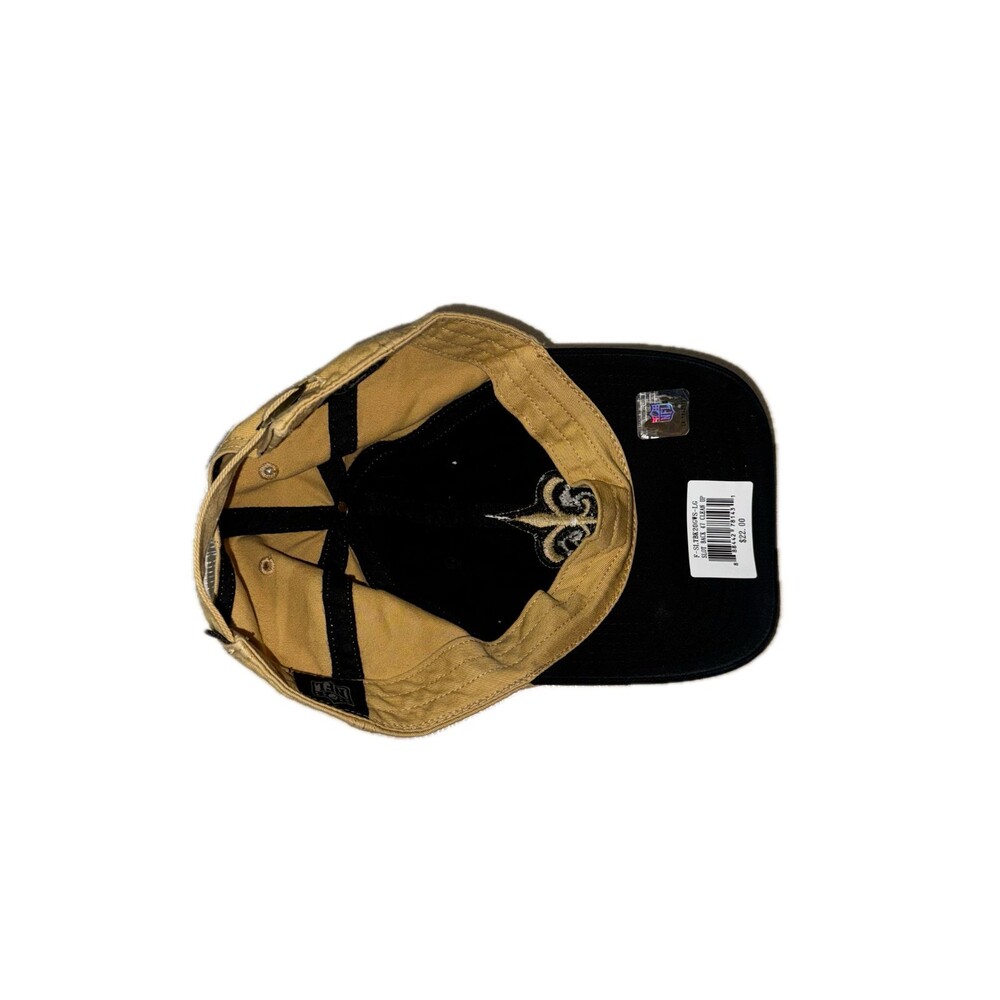 New Orleans Saints Cap Hat Gold Black Two-Tone NFL Fleur-de-lis - Picture 3 of 3